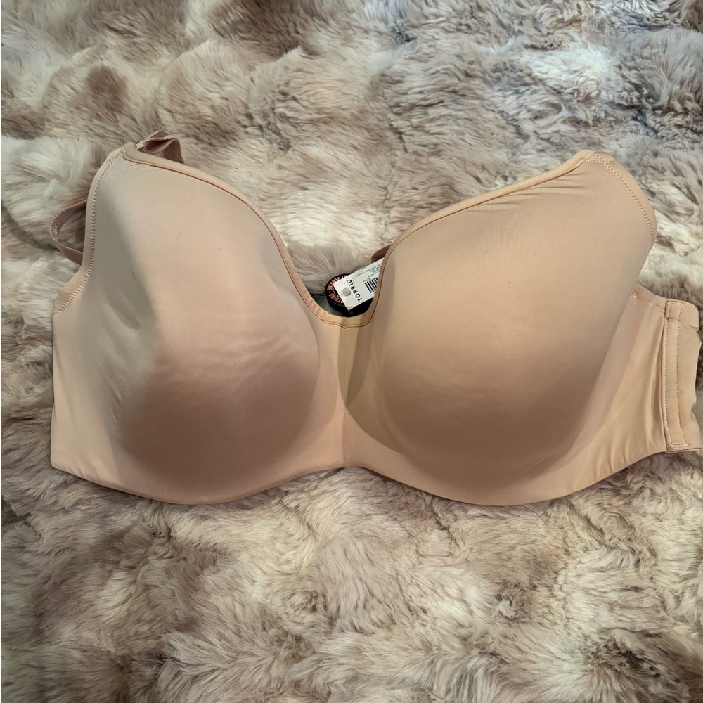 Torrid Full Coverage Lightly Lined Balconette Bra 40D Nude